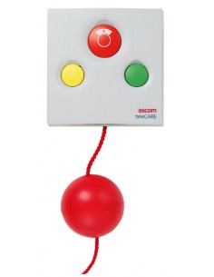 Unité d'appel et d'annulation + buzzer + prise, 1 bouton rouge avec symbole infirmière + 1 voyant, 1 bouton vert + 1 voyant, 1 b 2